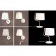 Aplice, corpuri de iluminat pentru pereti - Aplica perete design modern CHICAGO alba