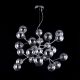 Candelabre, Lustre - Lustra deosebita cu 24 de surse de lumina Dallas, crom/ fumuriu