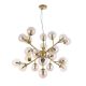 Candelabre, Lustre - Lustra deosebita cu 24 de surse de lumina Dallas, auriu mat/ chihlimbar