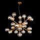 Candelabre, Lustre - Lustra deosebita cu 24 de surse de lumina Dallas, auriu mat/ chihlimbar