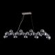 Candelabre, Lustre - Lustra deosebita cu 25 de surse de lumina Dallas, crom/ fumuriu
