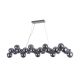 Candelabre, Lustre - Lustra deosebita cu 25 de surse de lumina Dallas, crom/ fumuriu