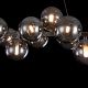 Candelabre, Lustre - Lustra deosebita cu 25 de surse de lumina Dallas, crom/ fumuriu