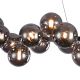 Candelabre, Lustre - Lustra deosebita cu 25 de surse de lumina Dallas, crom/ fumuriu