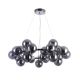 Candelabre, Lustre - Lustra deosebita cu 25 de surse de lumina Dallas, crom/ fumuriu