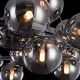 Candelabre, Lustre - Lustra deosebita cu 25 de surse de lumina Dallas, crom/ fumuriu