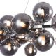 Candelabre, Lustre - Lustra deosebita cu 25 de surse de lumina Dallas, crom/ fumuriu