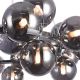 Candelabre, Lustre - Lustra deosebita cu 25 de surse de lumina Dallas, crom/ fumuriu