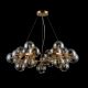 Candelabre, Lustre - Lustra deosebita cu 25 de surse de lumina Dallas, auriu/ chihlimbar