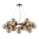 Candelabre, Lustre - Lustra deosebita cu 25 de surse de lumina Dallas, auriu/ chihlimbar