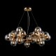 Candelabre, Lustre - Lustra deosebita cu 25 de surse de lumina Dallas, auriu/ chihlimbar