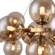 Candelabre, Lustre - Lustra deosebita cu 25 de surse de lumina Dallas, auriu/ chihlimbar