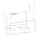 Pendule, Lustre suspendate - Lustra LED XXL suspendata design modern GEOMETRIC alba