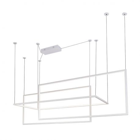 Pendule, Lustre suspendate - Lustra LED XXL suspendata design modern GEOMETRIC alba