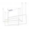 Lustra LED XXL suspendata design modern GEOMETRIC alba