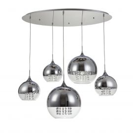 Candelabre, Lustre - Lustra cu 5 pendule Fermi