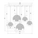 Candelabre, Lustre - Lustra cu 5 pendule Fermi