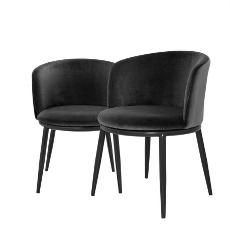 Scaune - Set de 2 scaune LUX Filmore negru
