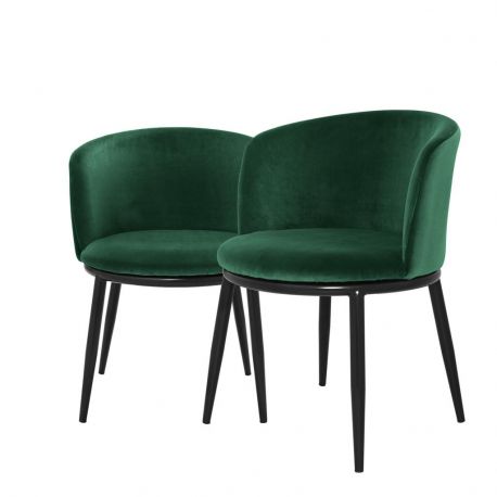 Scaune - Set de 2 scaune LUX Filmore verde