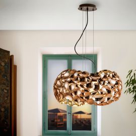 Pendule, Lustre suspendate - Lustra design elegant Narisa 46cm, roze gold