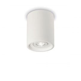Plafoniere cu spoturi, Spoturi aplicate - Plafoniera design modern minimalist OAK PL1 ROUND alba