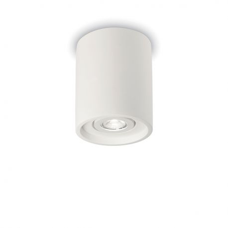 Plafoniere cu spoturi, Spoturi aplicate - Plafoniera design modern minimalist OAK PL1 ROUND alba
