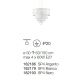 Pendule, Lustre suspendate - Lustra design elegant OPERA SP4 bianco