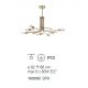 Candelabre, Lustre - Lustra suspendata TRIUMPH SP8 OTTONE