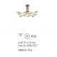 Lustre aplicate - Lustra aplicata TRIUMPH PL8 OTTONE