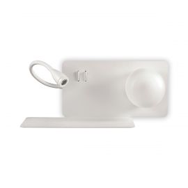 Aplice, corpuri de iluminat pentru pereti - Aplica LED moderna cu reader LED cu port USB BOOK-1 AP2