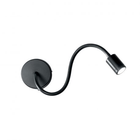 Aplice, corpuri de iluminat pentru pereti - Aplica LED FOCUS AP1 negru