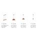 Pendule, Lustre suspendate - Lustra / Pendul design deosebit cu efect de metal oxidat FOLK SP1 D18