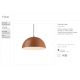 Pendule, Lustre suspendate - Lustra design deosebit cu efect de metal oxidat FOLK SP1 D40