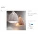 Pendule, Lustre suspendate - Lustra rachita design natural HAUNT SP1 alb