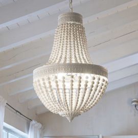 Candelabre, Lustre - Candelabru design rustic MONET SP5 BIANCO