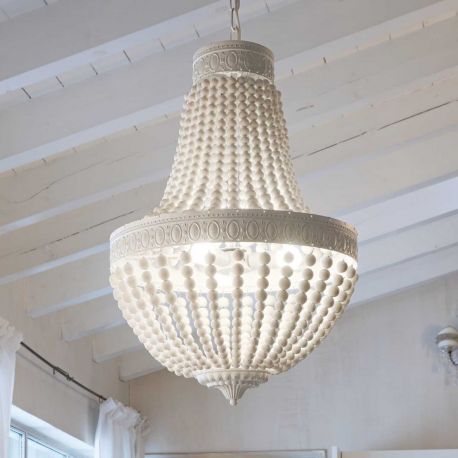 Candelabre, Lustre - Candelabru design rustic MONET SP5 BIANCO