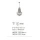 Candelabre, Lustre - Candelabru design rustic MONET SP5 BIANCO
