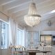 Candelabre, Lustre - Candelabru design rustic MONET SP5 BIANCO
