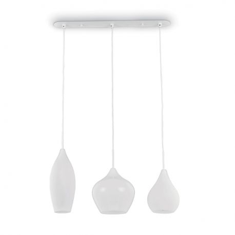 Pendule, Lustre suspendate - Lustra suspendata SOFT SB3 BIANCO