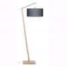 Lampadar din bambus Andes natur/ gri inchis