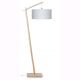 Lampadare - Lampadar din bambus Andes natur/ gri deschis