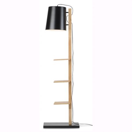 Lampadare - Lampadar chic cu rafturi pentru carti, CAMBRIDGE negru