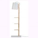 Lampadar chic cu rafturi pentru carti, CAMBRIDGE alb