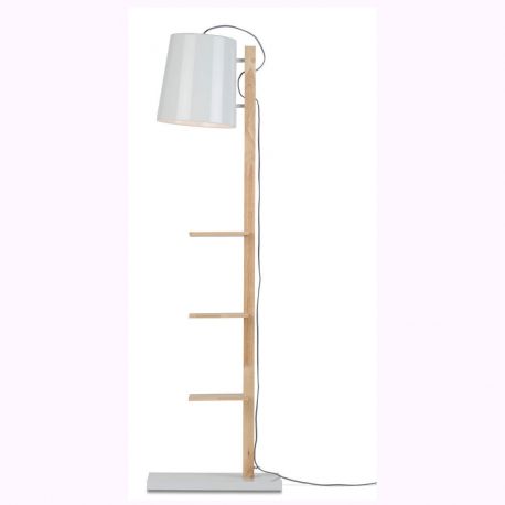Lampadare - Lampadar chic cu rafturi pentru carti, CAMBRIDGE alb