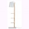 Lampadar chic cu rafturi pentru carti, CAMBRIDGE alb