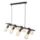 Pendule, Lustre suspendate - Lustra moderna cu 8 surse de lumina directionabile MIAMI, negru