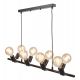 Pendule, Lustre suspendate - Lustra moderna cu 8 surse de lumina directionabile MIAMI, negru