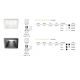 Spoturi tavan fals - Spot LED incastrabil GAME FI1 SQUARE alb / alb