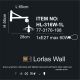 Aplice, corpuri de iluminat pentru pereti - Aplica design industrial HL-316W-1L LORLAS