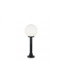 Stalp de iluminat exterior design clasic GLOBE PT1 SMALL opal
